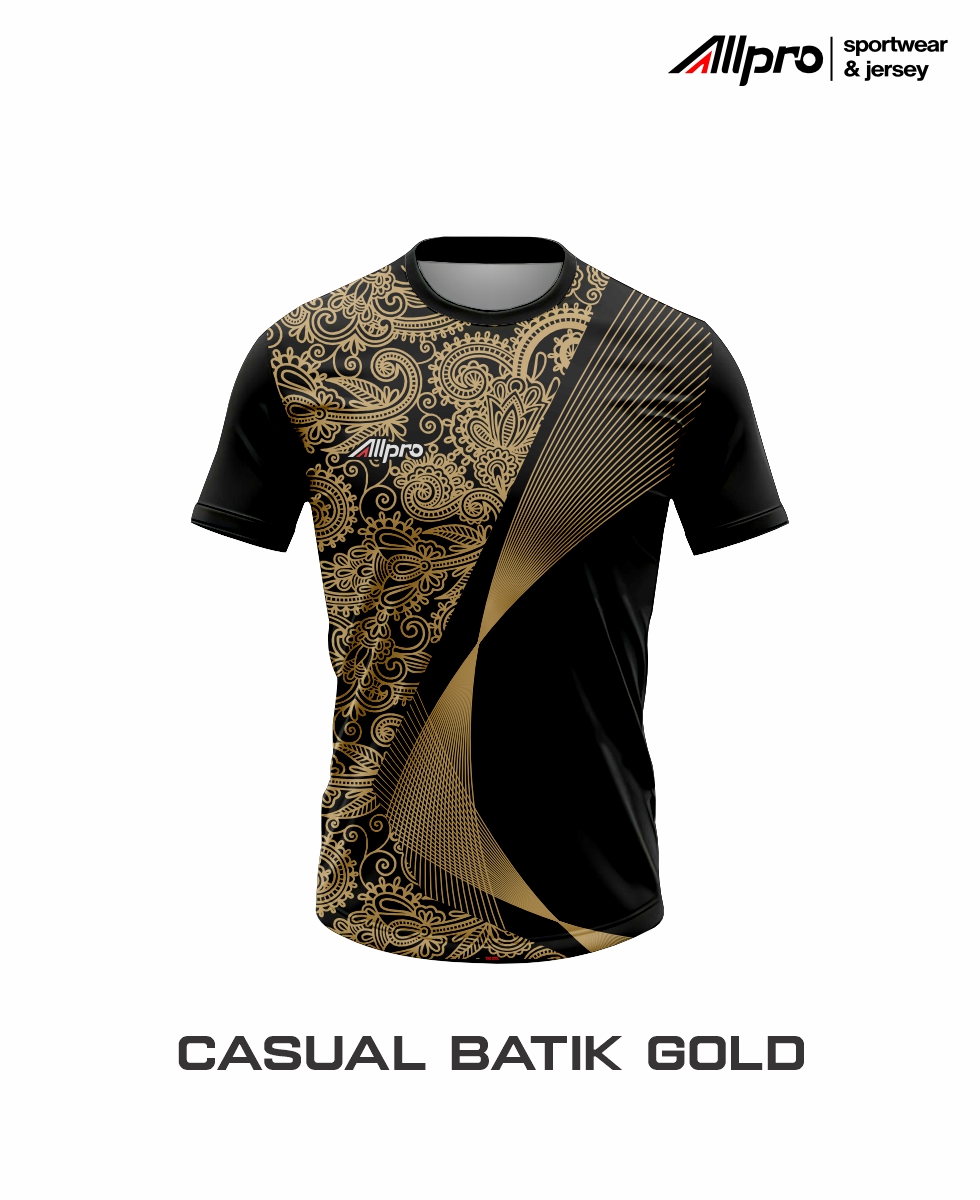 OBLONG GOLDEN BATIK - Jersey Badminton