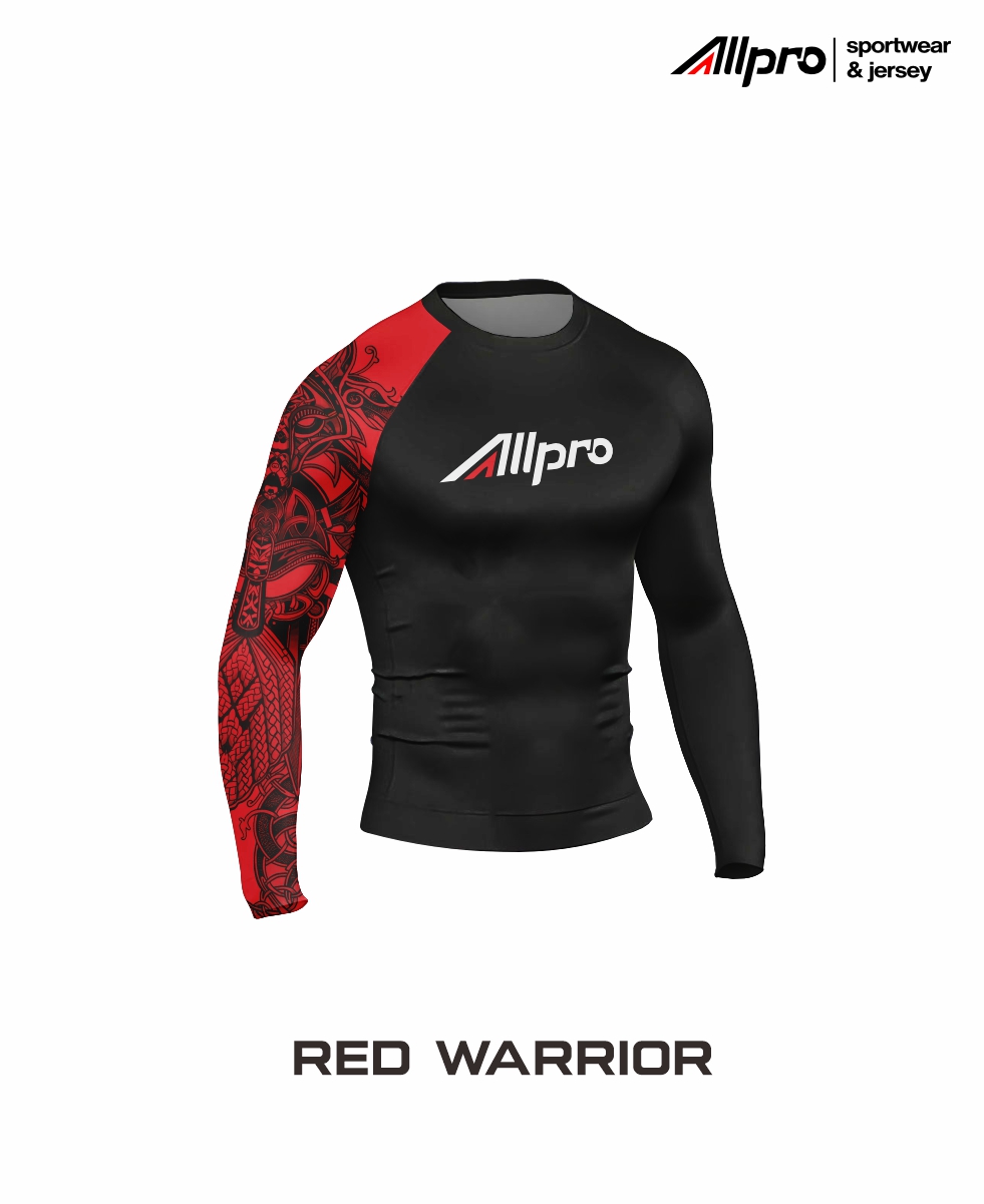 RASHGUARD RED WARRIOR - Rashguard MMA